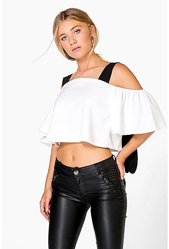 Olivia Woven Mono Off The Shoulder Top