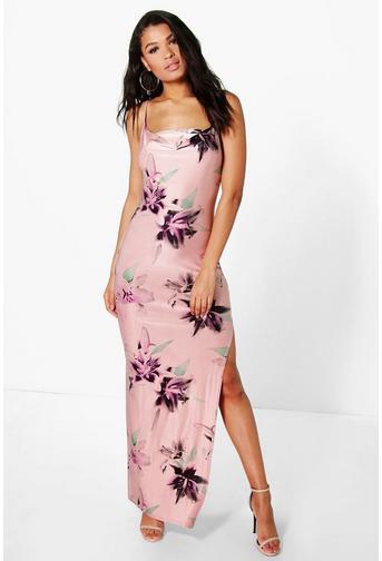 Josey Slinky Floral Print Maxi Dress