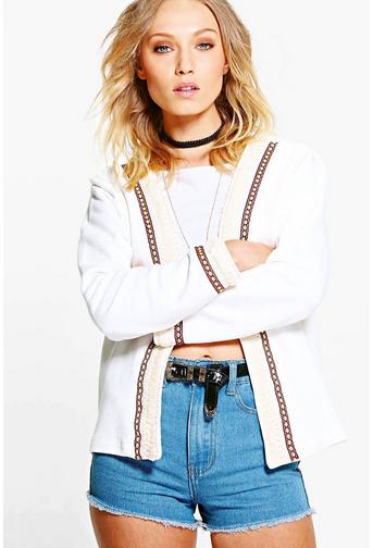 Grace Embroidered Trim Trophy Jacket