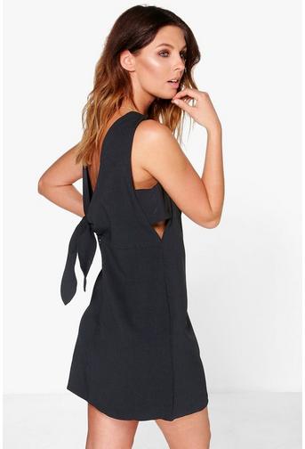 Aria Summer Knot Back Sleevless Shift Dress