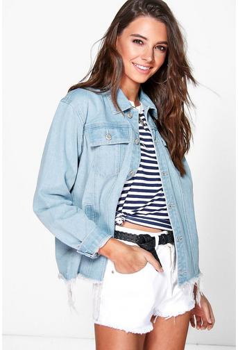 Katie Oversized Distressed Denim Jackets