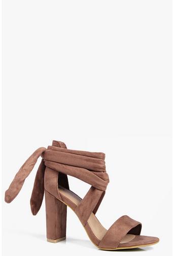 Eliza Wrap Strap Block Heel Sandal