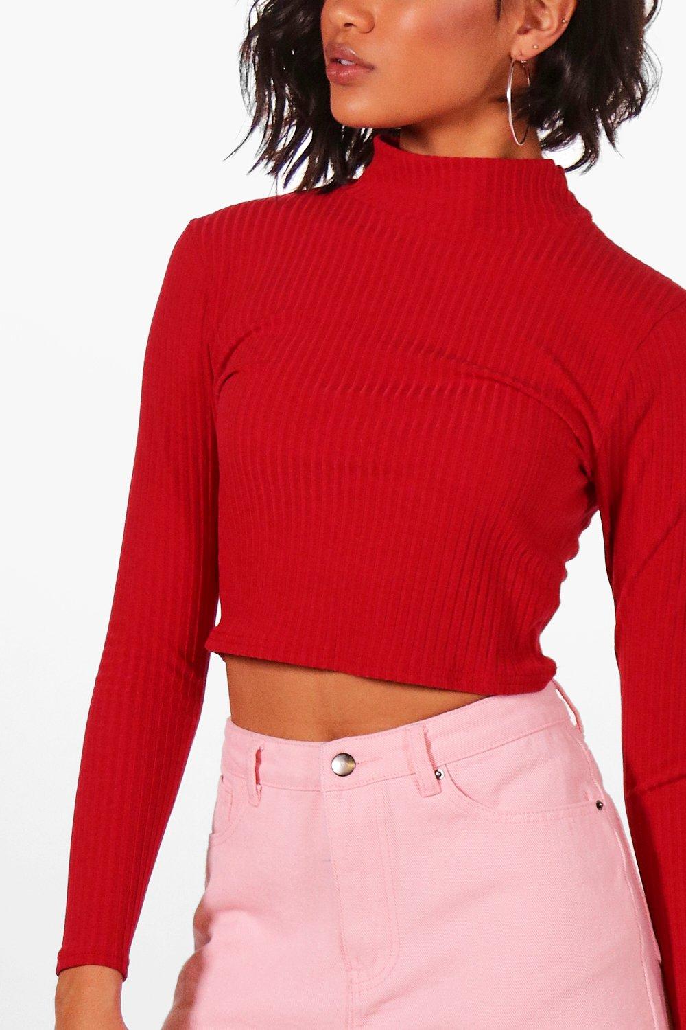 soft red jumper