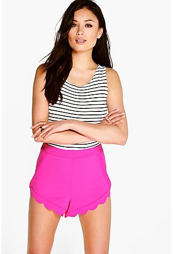 Lucy Scalloped Trim Shorts