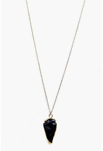 Lucia Crystal Pendant Skinny Necklace