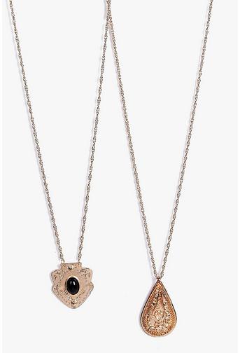 Eva Stone Pendant Pear Drop Necklace Pack