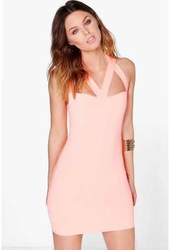 Desi Strappy Bodice Bodycon Dress