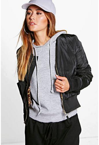 Maisy Faux Fur Lined Bomber Jacket