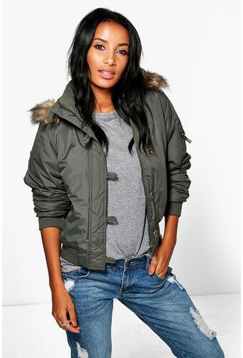 Amelia Button Down Short Parka