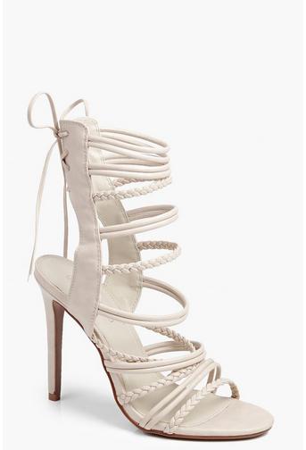 Anya Plaited Strappy Lace Up Sandal