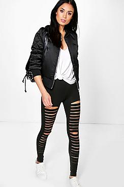 Amalia Split Front Basic Leggings