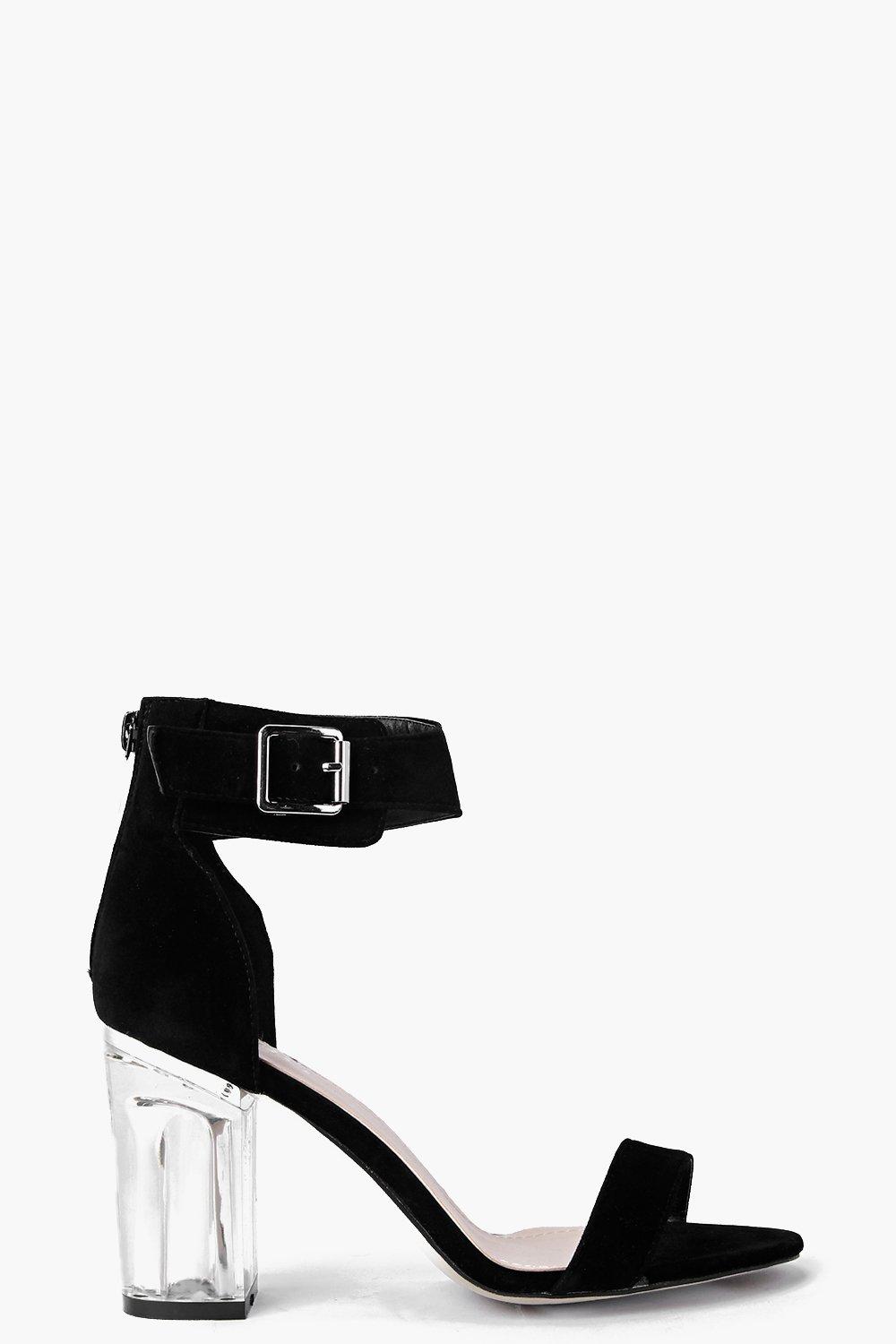 low block heel two parts