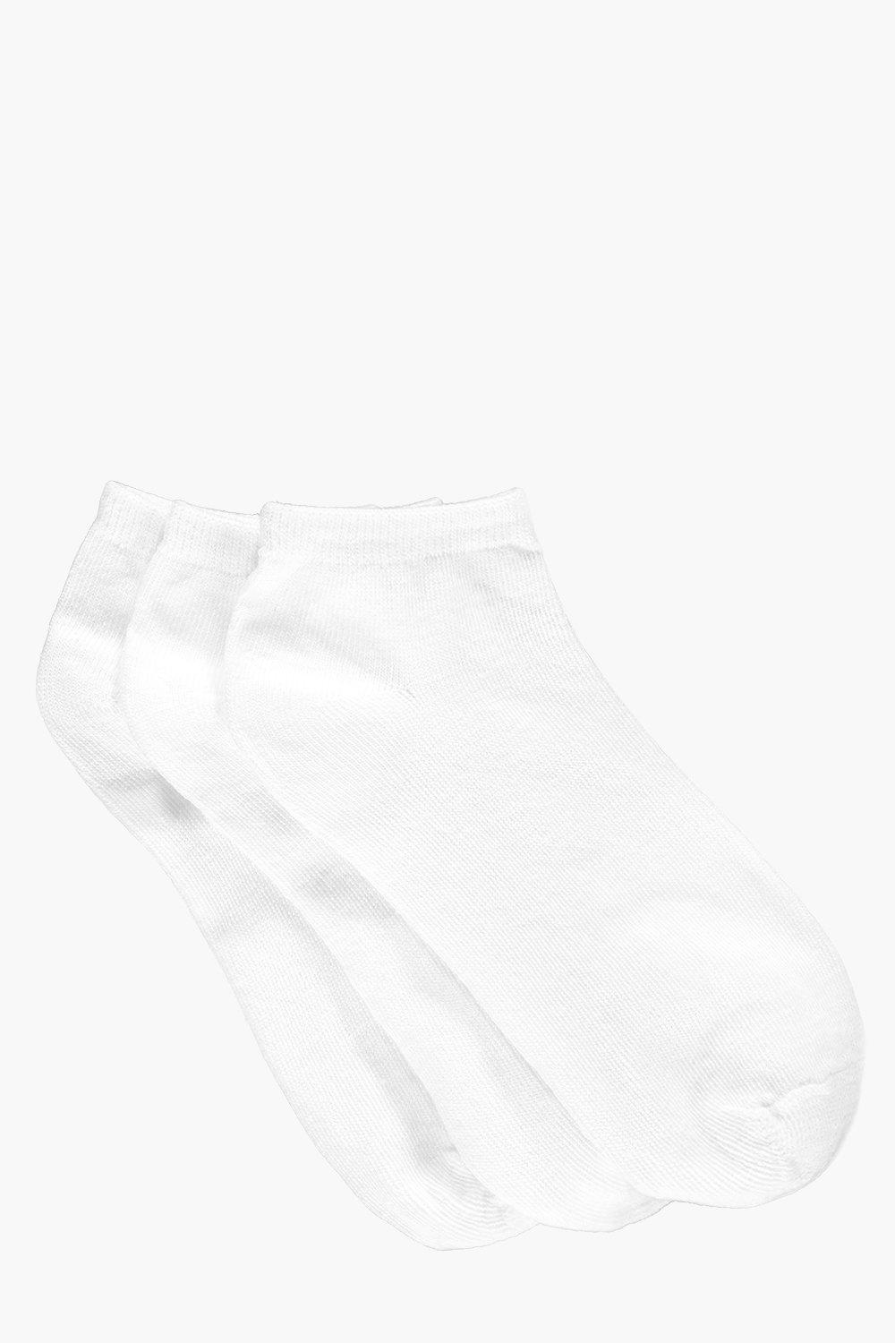 

Комплект из трех пар легких спортивных носков, Белый