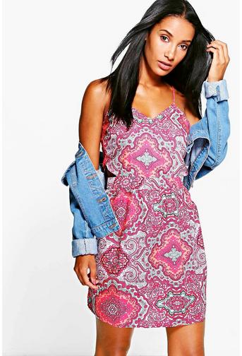 Nina Paisley Cut Out Side Sundress