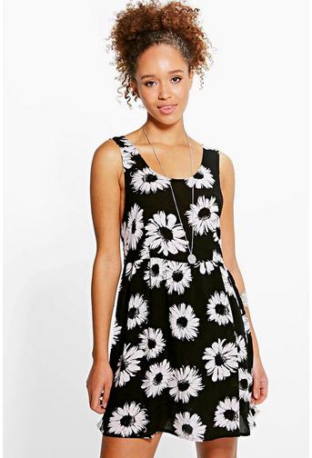 Violetta Large Daisy Open Back Sundress