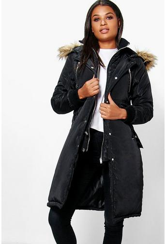 Boutique Ella Longline Luxe Double Layered Parka