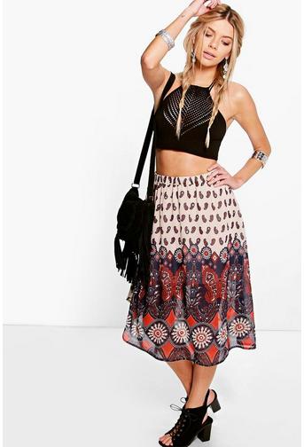 Boutique Lara Embllished Midi Skirt