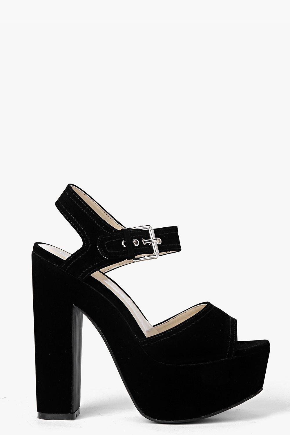 platform ankle strap heels