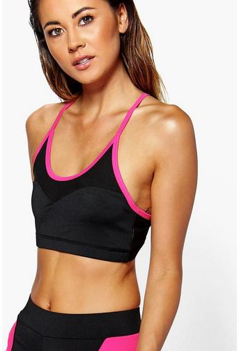 Keira Mesh Detail Seamless Performance Sports Bra