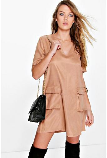 Adriana Lace Up Shift Dress