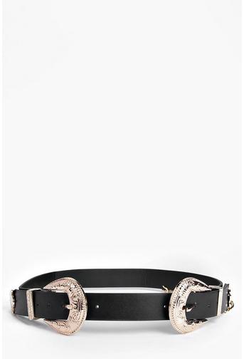 Lois Chain Double Buckle Western Belt