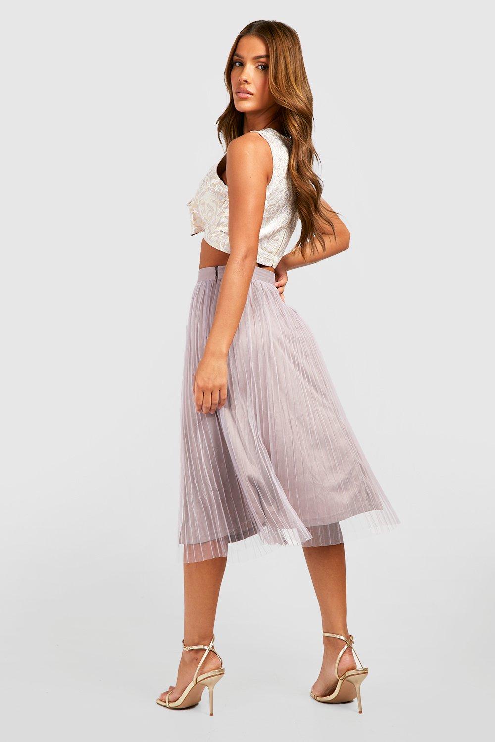 Boutique May Jacquard Top Midi Skirt Co-Ord Set | Boohoo