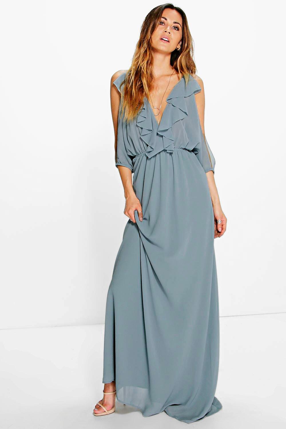 cold shoulder maxi