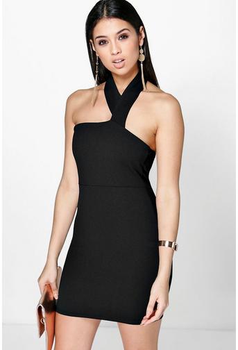 Vanessa Neck Strap Detail Bodycon Dress