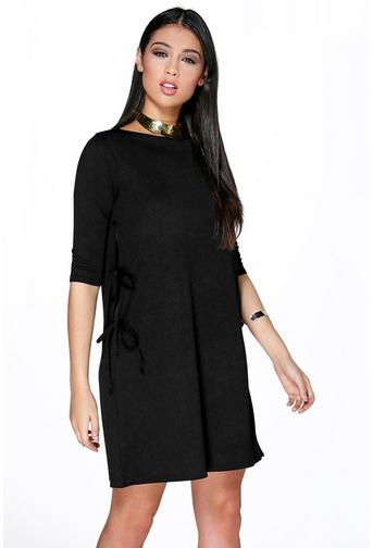 Hayley Tie Side Shift Dress