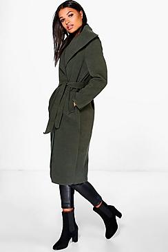 Kate Belted Shawl Collar Coat