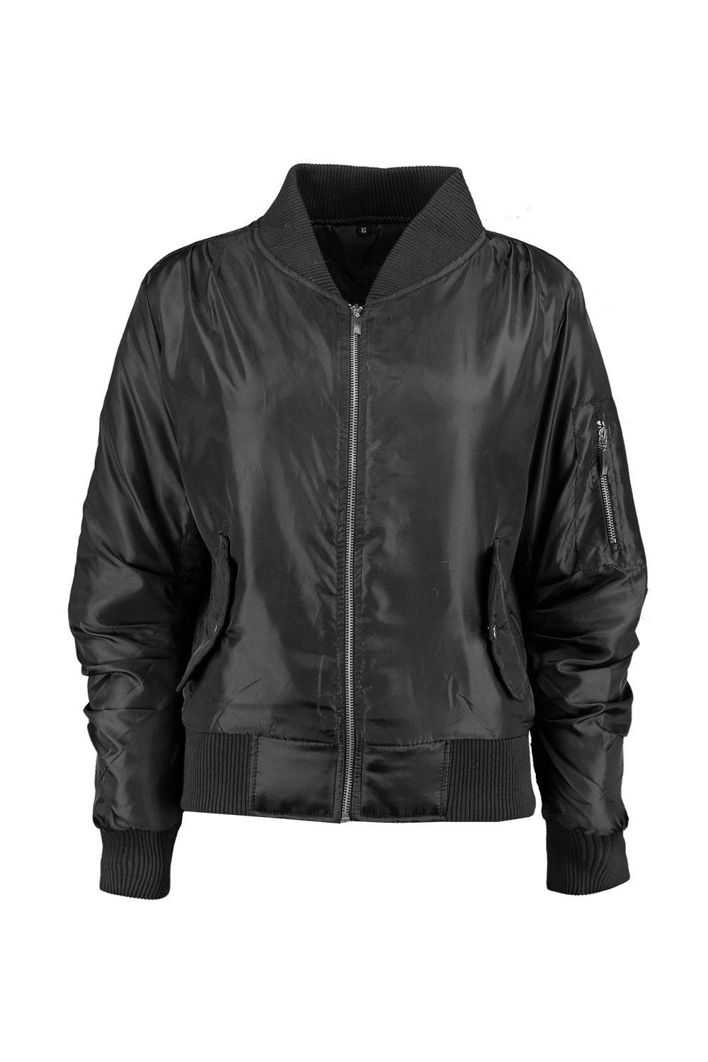 Boohoo Womens Lillie Ma1 Bomber Jacket