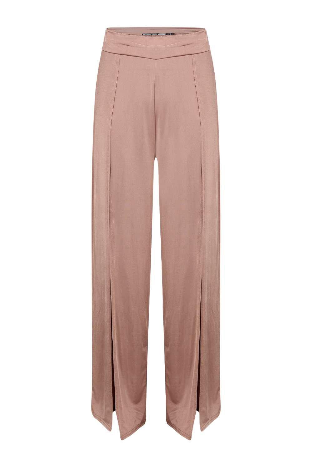 khaki palazzo trousers