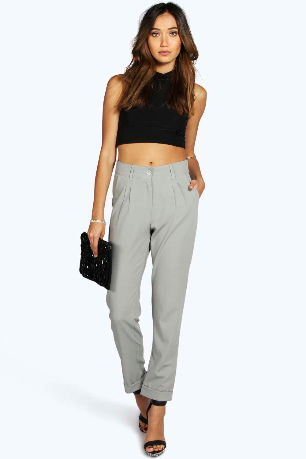 pleated front trousers