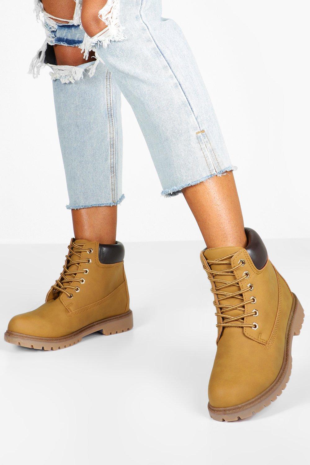 boohoo hiker boots