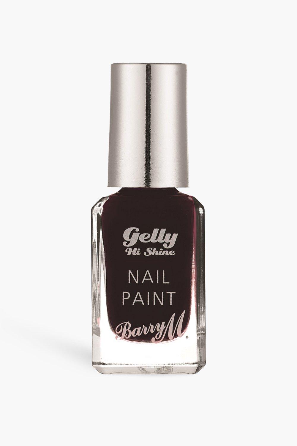 Barry M Gelly Nail Paint - Black Cherry, Plum