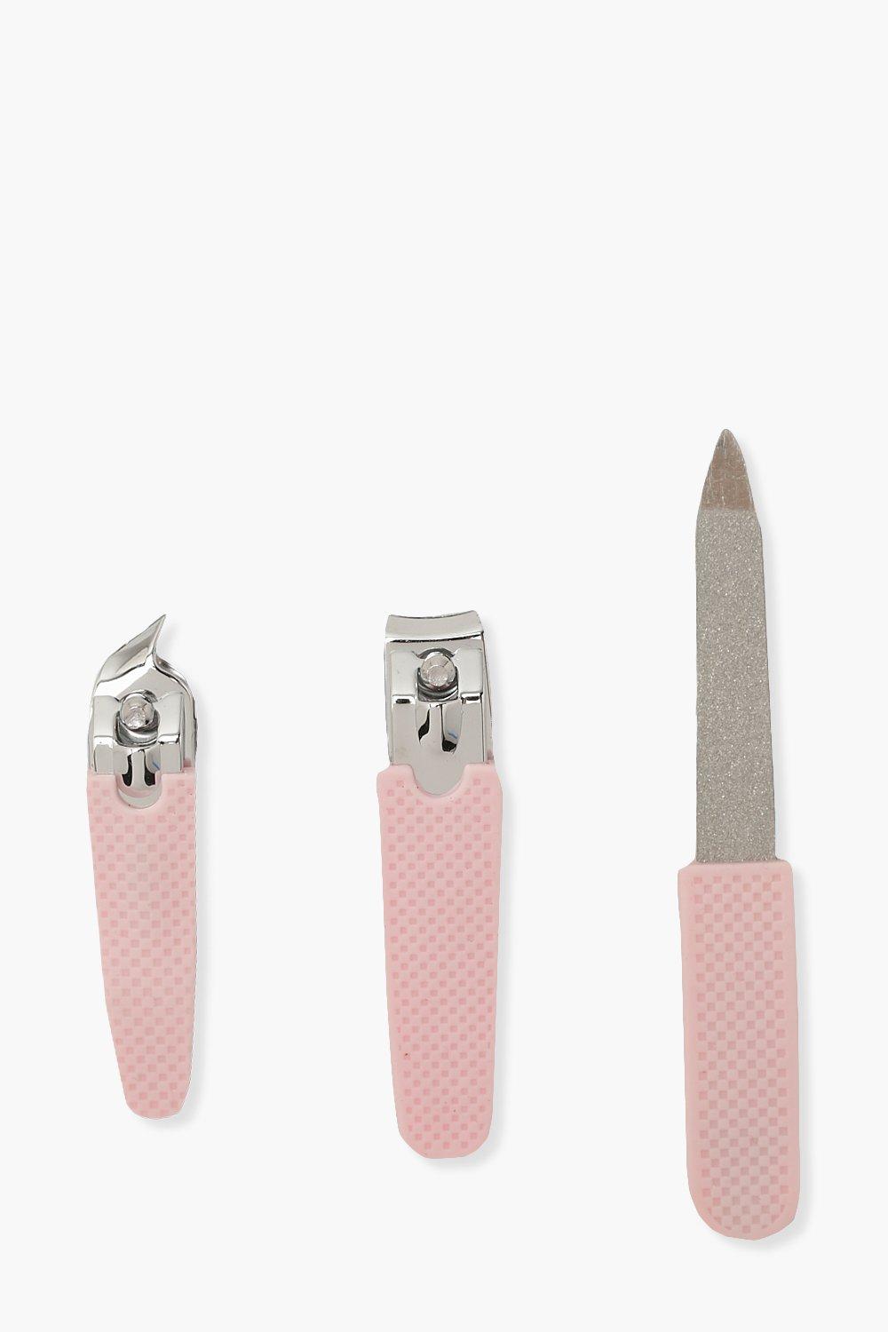 Womens Nail Tool Set - Pink - One Size, Pink