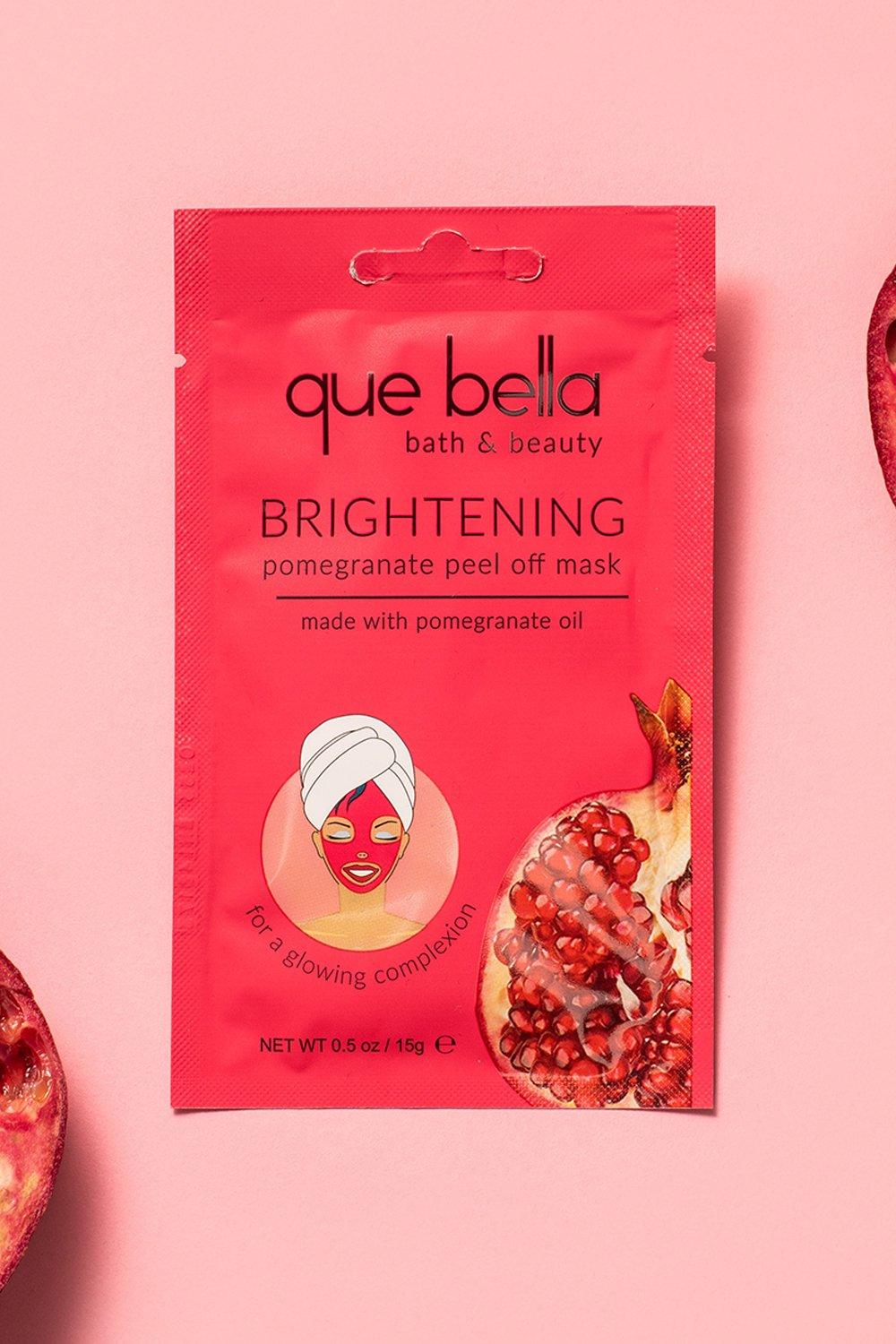 Que Bella Brightening Pomegranate Mask, Red