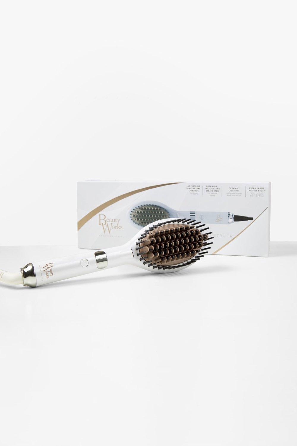 Beauty Works Smooth Styling Brush, White