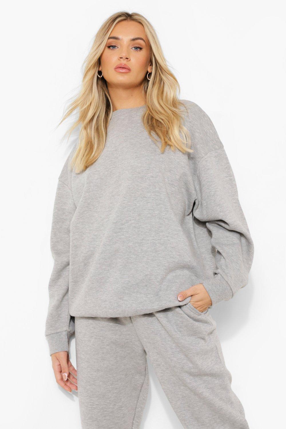 Basic Oversized Sweatshirt, Grey