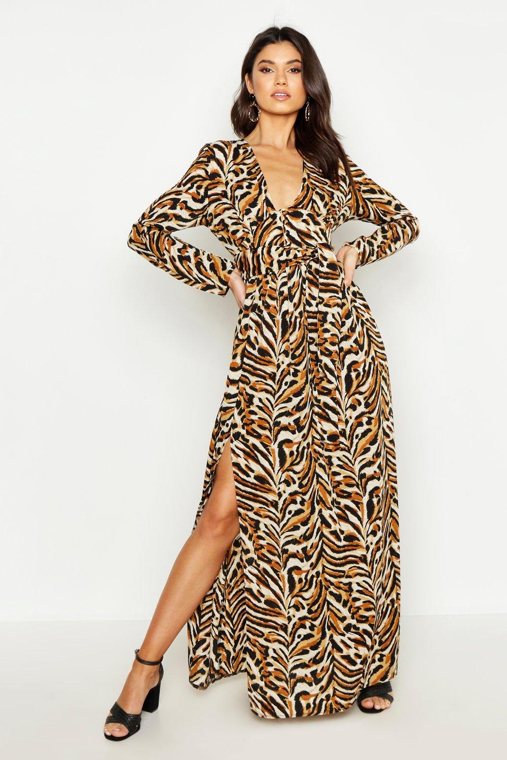 Тигровое платье