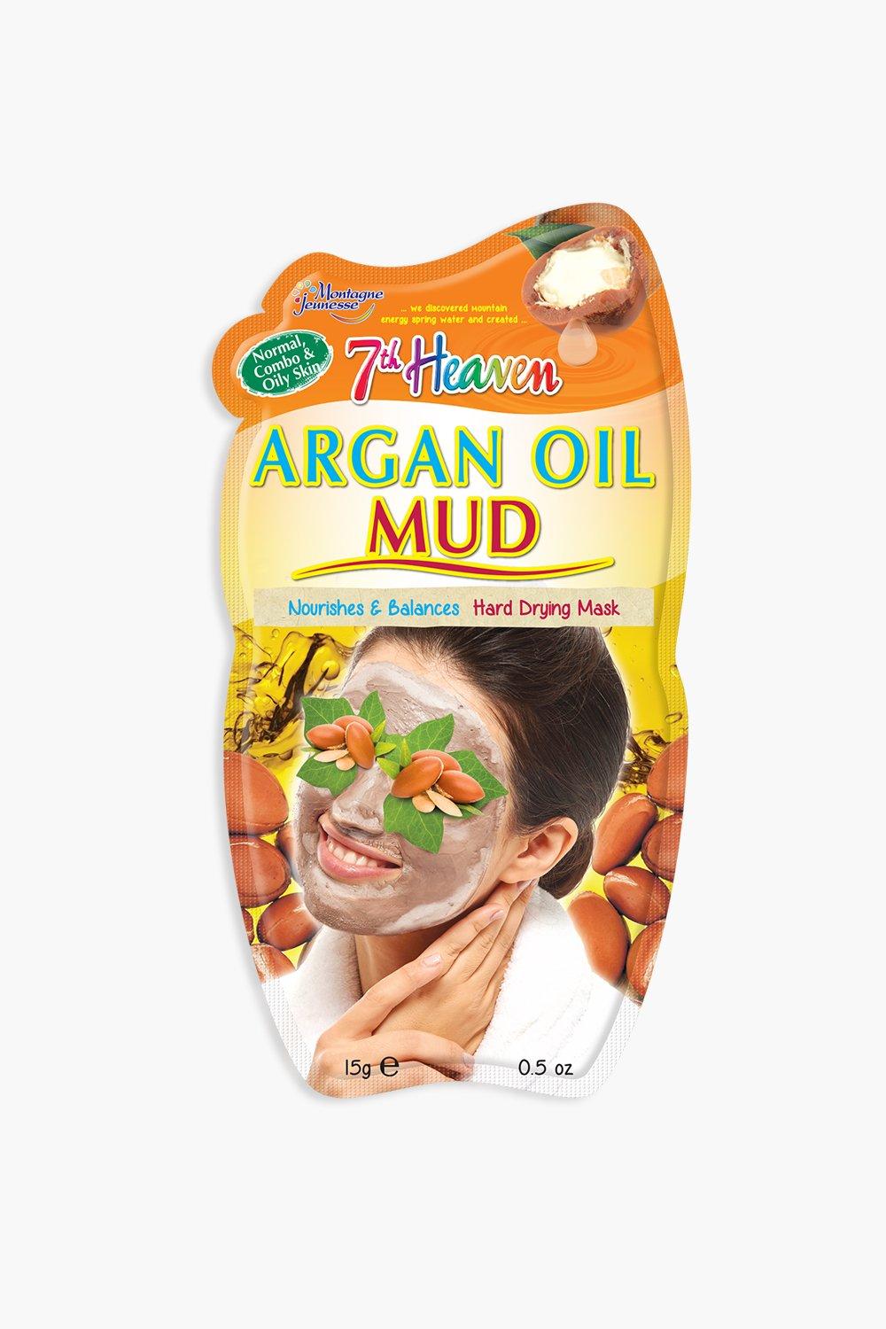 7Th Heaven Argan Oil Mud Mask, Brown