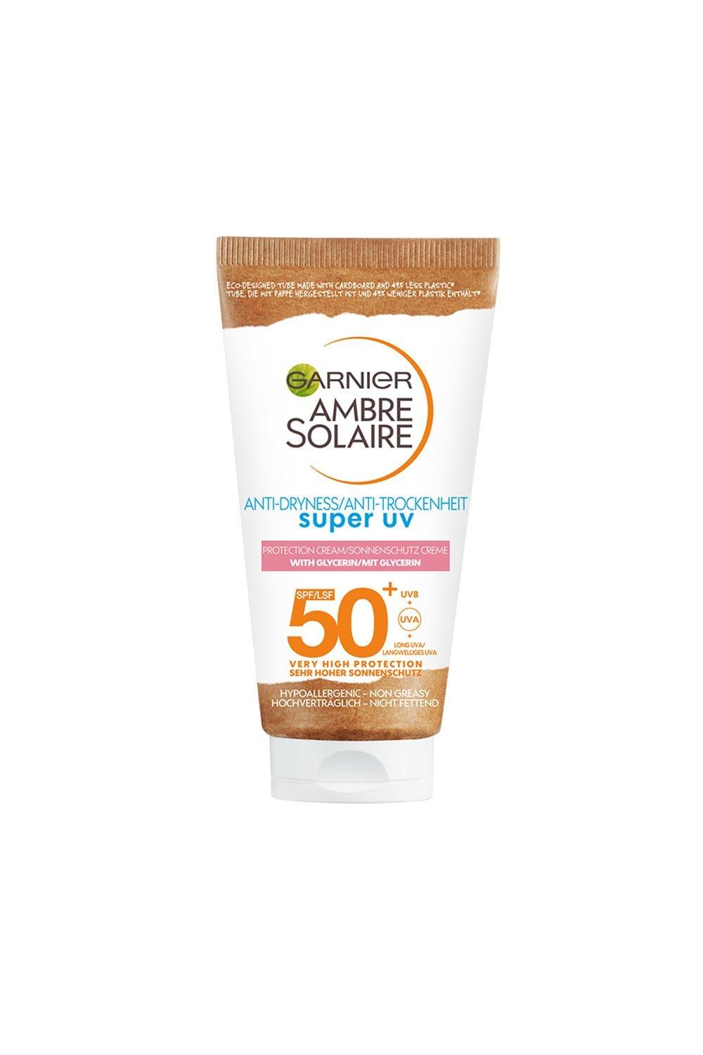 Garnier Ambre Solaire Anti-Dryness Super Uv Protection Cream Spf50+ 50Ml (Bespaar 17%), White