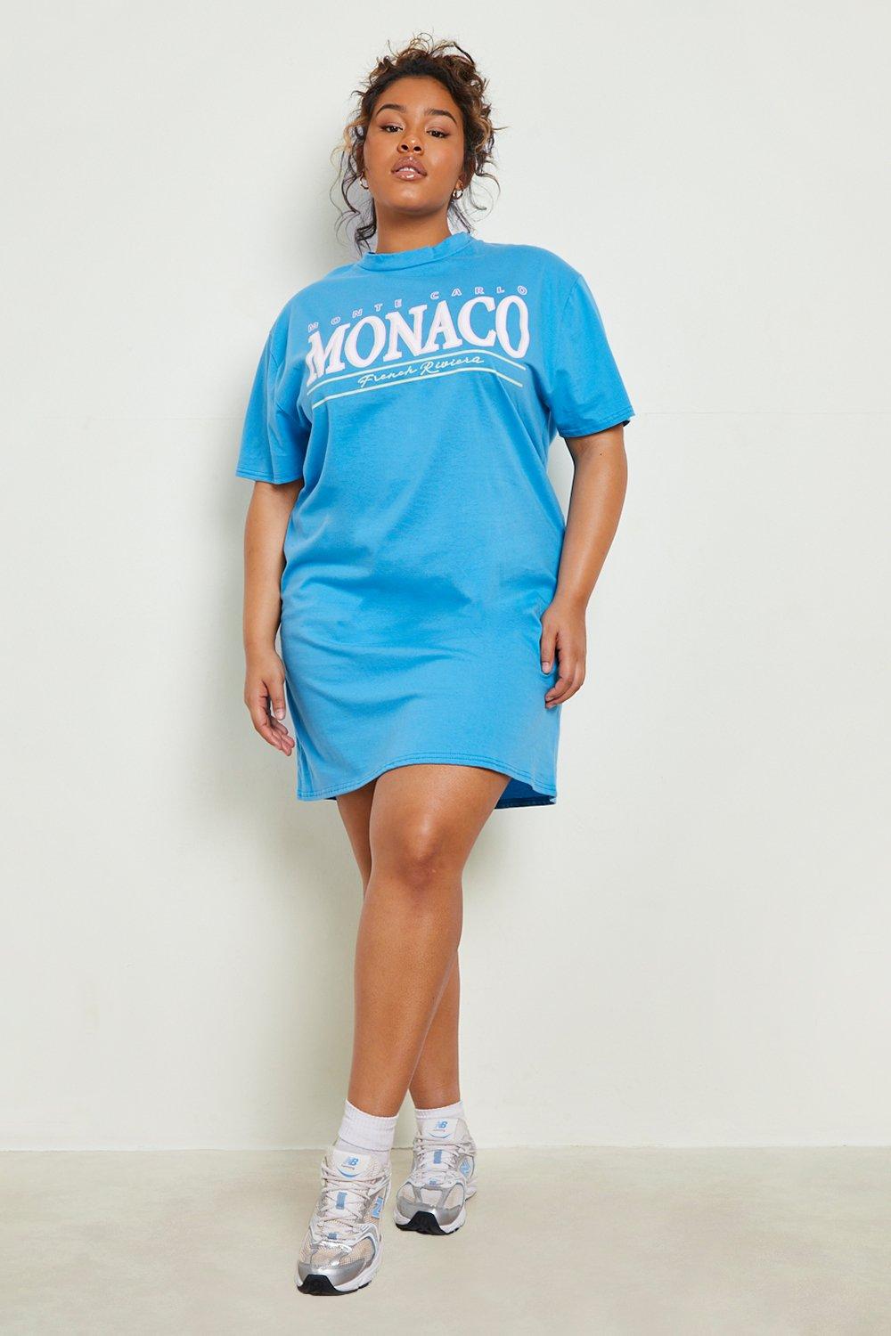 Plus - Monte Carlo T-Shirtklänning, Blue