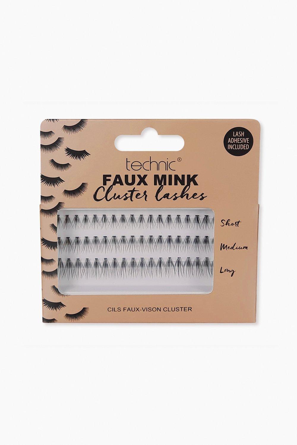 Technic Faux Mink Individual Cluster Lashes, Black