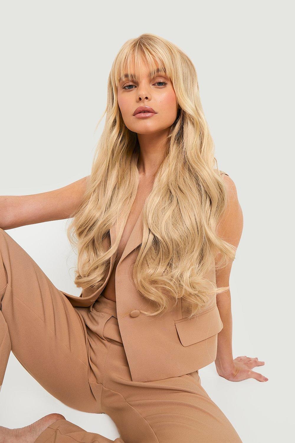 Lullabellz Super Thick 22 5 Piece Natural Wavy Clip In Extensions, Light