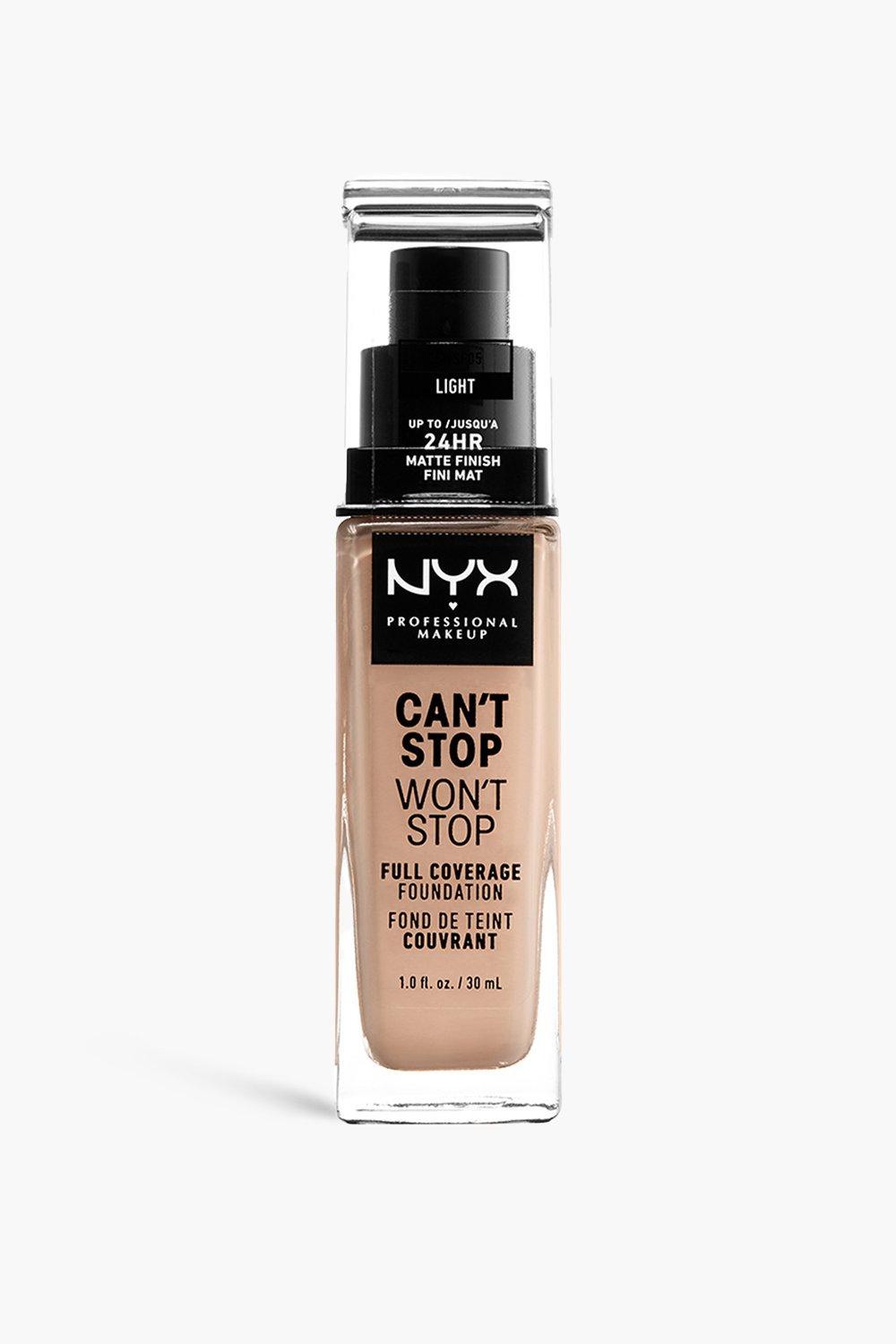 Nyx Professional Makeup Can'T Stop Won'T Stop Full Coverage Foundation, Light