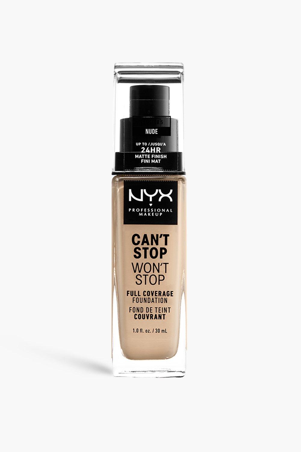 Nyx Professional Makeup Can'T Stop Won'T Stop Full Coverage Foundation, Nude