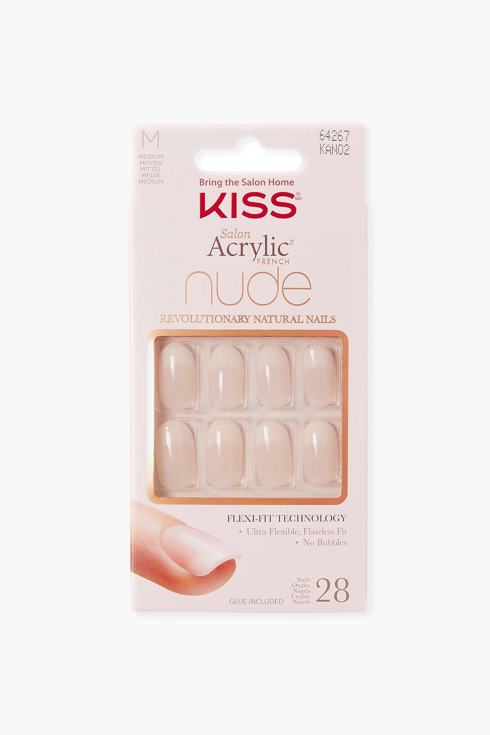 Kiss Salon Acrylic Nude Nails - Graceful, Nude
