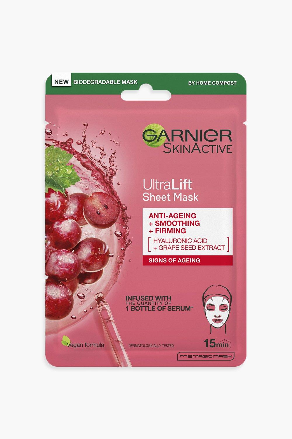 Garnier Skinactive Ultralift Anti Ageing Sheet Mask Gezichtsmasker, Dusky Pink