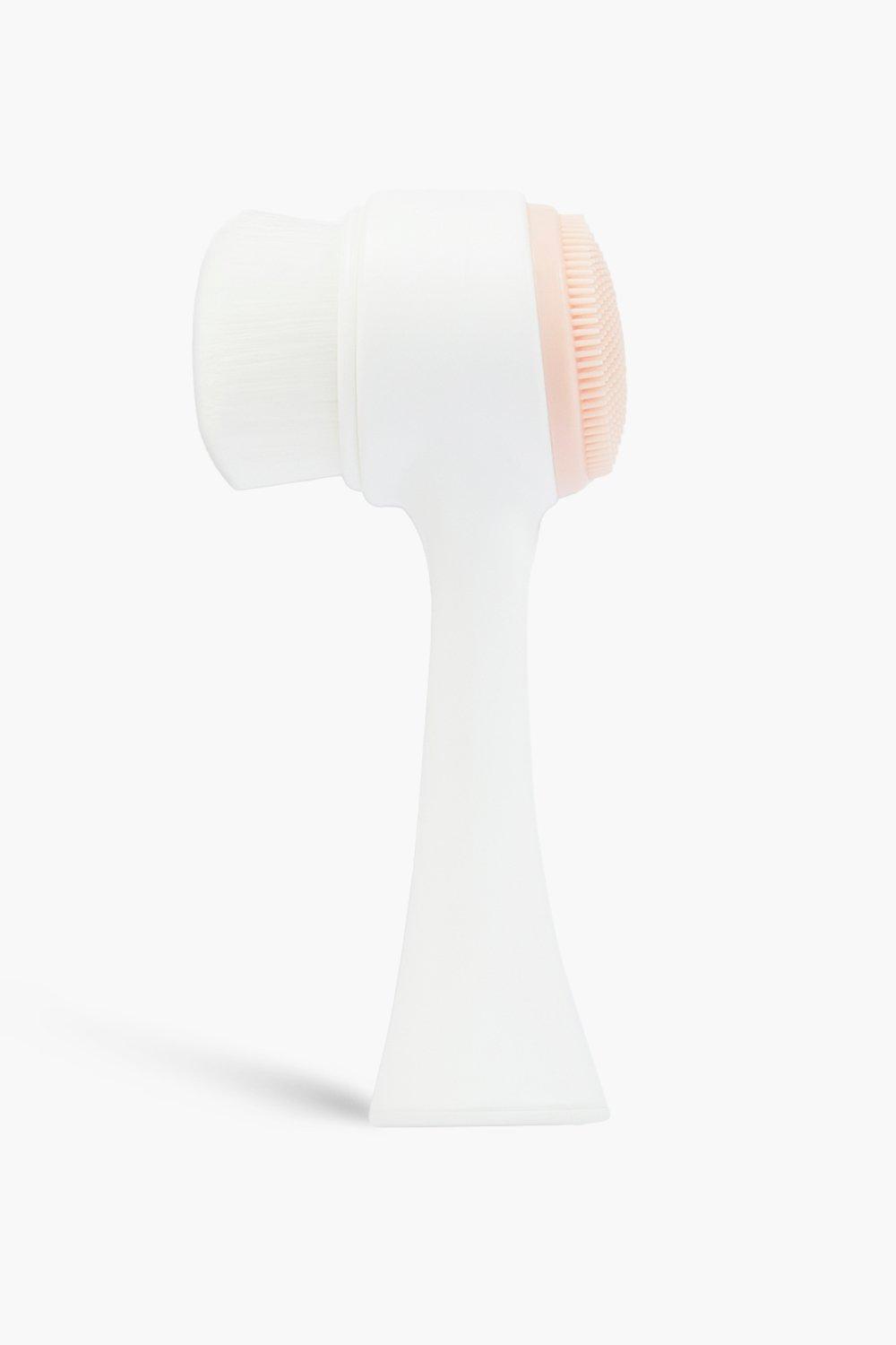Revolution Beauty Dual Sided Cleansing Brush, White